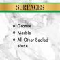 Use on any sealed natural stone